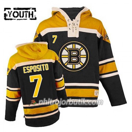 Barn Ishockey Boston Bruins Phil Esposito 7 Svart Sawyer Hooded Sweatshirt Barn Ishockey Boston Bruins Phil Esposito 7 Svart Sawyer Hooded Sweatshirt